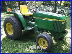 John Deere 870 Compact Diesel Tractor with 72 Mower Deck and Operation Manual