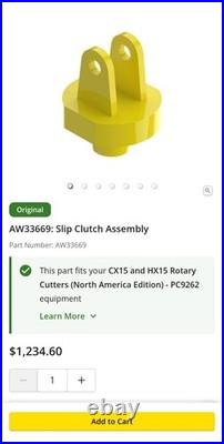 John Deere AW33669, OEM Slip Clutch Assembly