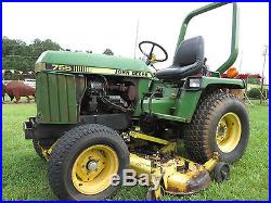 John Deere Compact Utility Tractor 755 Diesel with 5' Belly Mower
