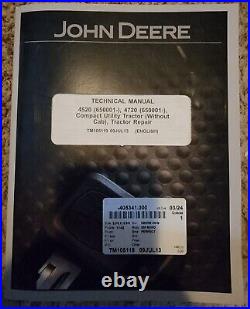 John Deere Tech Manual. 4520, 4720 No Cab (NEW-FREE SHIPPING)