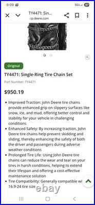 John Deere Tractor Chains