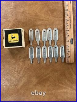 John Deere Tractor OEM Parts 11 Guard Plates Vintage Z5110 & Box Advertising