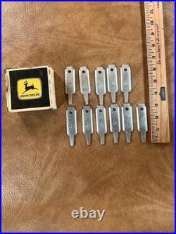 John Deere Tractor OEM Parts 11 Guard Plates Vintage Z5110 & Box Advertising