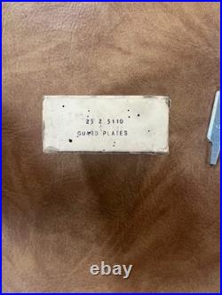 John Deere Tractor OEM Parts 11 Guard Plates Vintage Z5110 & Box Advertising