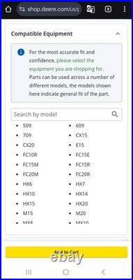 John Deere W48184 OEM Slip Clutch Universal Joint Yoke