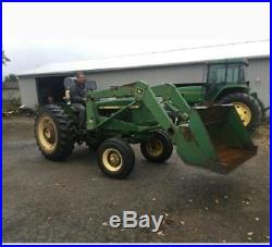 John deere 1520 utility tractor with model 48 front end loader