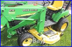 John deere 2210 tractor with loader 62 mower deck