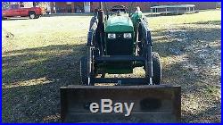 John deere 950 tractor with loader and finish mower