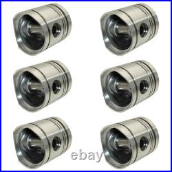 K946354 Six Pistons K206974 Fits David Brown AD6/55 Tractor Engines AD4/55T
