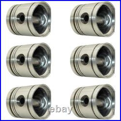K946354 Six Pistons K206974 Fits David Brown AD6/55 Tractor Engines AD4/55T
