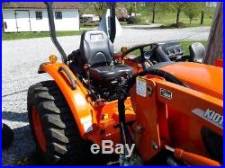 KIOTI CK3510 COMPACT TRACTOR With LOADER. NEW LEFTOVER! ONLY 10 HRS. 4X4. DIESEL