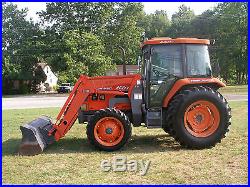 KIOTI DK 65 C 4 X 4 CAB LOADER TRACTOR ONLY 1023 HOURS
