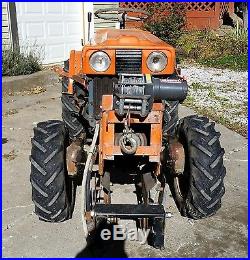 KUBOTA B6000 COMPACT TRACTOR 4WD FRONT ELECTRIC PTO 44 MID MOUNT MOWER DIESEL