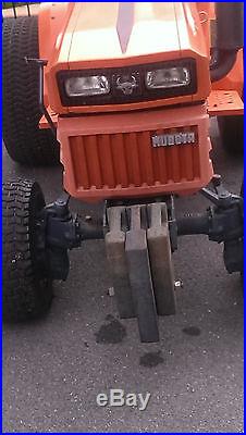 KUBOTA B7200 HST 4WD Tractor with Befco finish mower and Woods bush hog