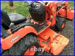 KUBOTA BX2200 COMPACT TRACTOR With LOADER & 60 MOWER DECK. 4X4. HYDRO. RUNS GREAT