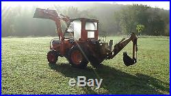 Kubota L3350 4x4 Tractor With Loader, Cab, And Backhoe