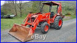 Kubota L48 Tractor/ Loader/ Backhoe 4x4 Only 569 Hrs! Ready To Work! We Ship