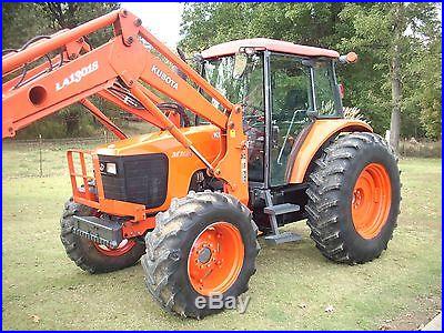 KUBOTA M105S CAB+LOADER+4X4 WITH HYD SHUTTLE TRANS- REALLY GOOD TRACTOR