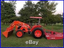 KUBOTA M5660 4x4 loader tractor, with HD brush hog! FREE DELIVERY