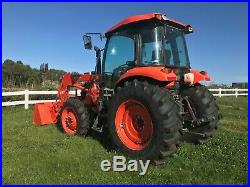 KUBOTA M7060 4WD UTILITY TRACTOR WithCAB HEAT & AC WITH LOADER