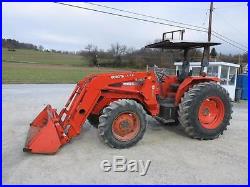 KUBOTA M9000 4x4 TRACTOR With LA1251 LOADER, HYDRAULIC SHUTTLE, 92 HP, 1371 HRS