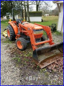Kioti 4WD 35, 40 Tractor with Bushhog included 436 hrs