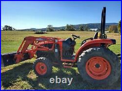 Kioti DK40SE HST 4x4 tractor KL402 loader 41HP Diesel used compact utility 958hr