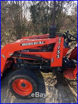 Kioti Lk 3054 4x4 Tractor With Woods Loader Bucket And Only 204 Hours 3 Point
