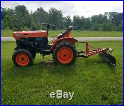Kubota 4WD tractor B6000 diesel 2 cylinder With Rear blade 3 point hitch NICE