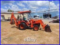 Kubota 4x4 L35 Backhoe/loader/tractor With Trailer & Three Buckets Full Package