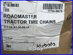 Kubota 832 Roadmaster Tractor Tire Chains- 77700-99878