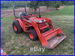 Kubota B2150 4X4 Loader Mower Tractor, under 400 Hours