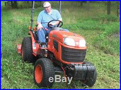 Kubota B2320 Compact Tractor, 1429 hrs, 60 mid mower, 4WD, 23 HP, Hydrostatic
