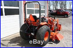 Kubota B2710 Copact Tractor with Loader & Belly Mower 366 Hours 4WD Super Clean