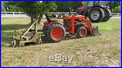 Kubota B6001 Compact Loader Tractor With Cutter