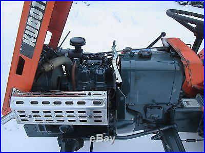 Kubota B7000 Compact Diesel Tractor 4X4 w/ Kubota S-1000 42 tiller