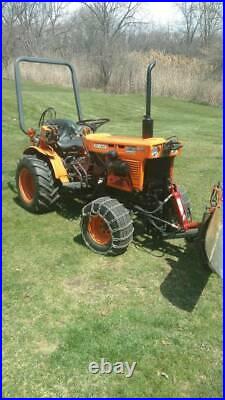 Kubota B7100HST 4x4 Tractor with D950 engine and Plow Blade