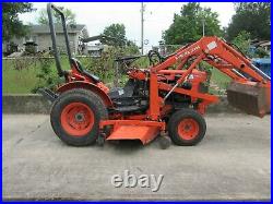 Kubota B7100 4WD HSD, Front Loader, Belly Mower, 3PT, VERY NICE CONDITION 1600HRS