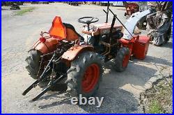 Kubota B7100 HST-D Diesel 4WD Tractor with Snow Blower D750-AH 3cyl