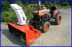 Kubota B7100 HST-D Diesel 4WD Tractor with Snow Blower D750-AH 3cyl