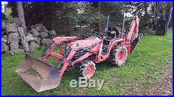 Kubota B7300 compact tractor with loader & backhoe