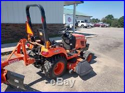 Kubota BX2350 4X4 Farm Tractor 60 Belly Mower 299 Hrs 1 owner clean rear blade