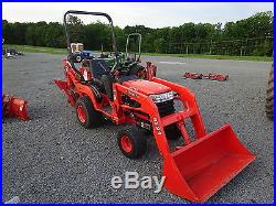 Kubota BX23 Tractor Loader Backhoe 4WD SUPER CLEAN LOW HRS Diesel Compact BX2300