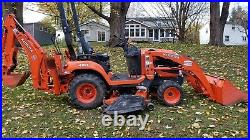 Kubota BX25D 4wd Tractor Loader Backhoe 60 mower 790 Hrs. Very nice condition