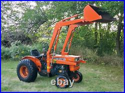 Kubota L245 25HP Diesel Powered Gear Driven Tractor With Loader Only 979 Hours