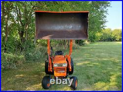 Kubota L245 25HP Diesel Powered Gear Driven Tractor With Loader Only 979 Hours