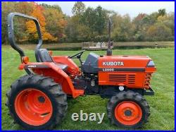 Kubota L2500 4X4 Tractor 3 Vortex Diesel 758 Hours with Woods 6' Mowing Deck