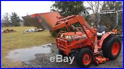 Kubota L2550 4X4 with front Loader and mid 60 inch mower