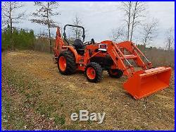 Kubota L3130 4x4 tractor loader backhoe. Free delivery