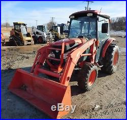 Kubota L3240D MFWD Tractor ECab Heat/AC Low Hours 3pt with Mower
